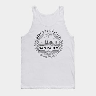 Sao Paulo Minimal Badge Design Tank Top